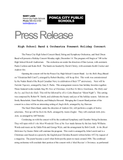Press Release - Ponca City Public Schools