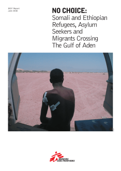 No choice: Somali and Ethiopian refugees, asylum