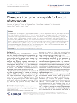 Phase-pure iron pyrite nanocrystals for low-cost