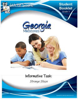 3rd Grade Informational Strange Steps Booklet