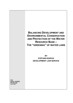 Balancing Development and Environmental Conservation and