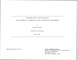 ONE HUNDRED YEARS OF STRIKE STATISTICS