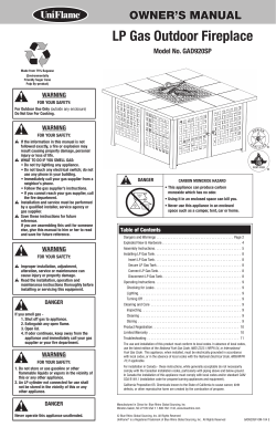 LP Gas Outdoor Fireplace