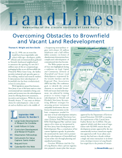 linc/landlines 9.98 - Lincoln Institute of Land Policy