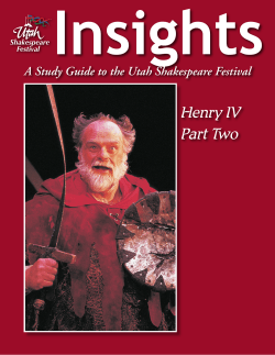 Henry IV Part Two - Utah Shakespeare Festival