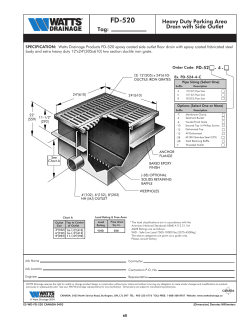 FD-520 - Watts Water Technologies