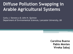 Diffuse Pollution Swapping in Arable Agricultural Systems