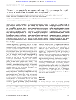 Distinct but phenotypically heterogeneous human cell populations
