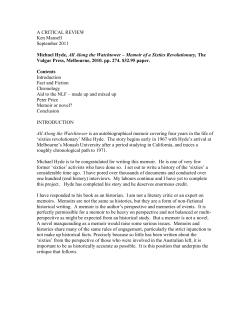 a critical review - eScholarship Research Centre