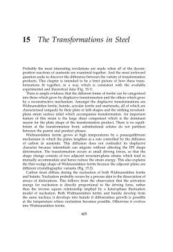 The Transformations in Steel - Phase