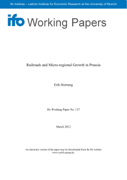 Railroads and Micro-regional Growth in Prussia
