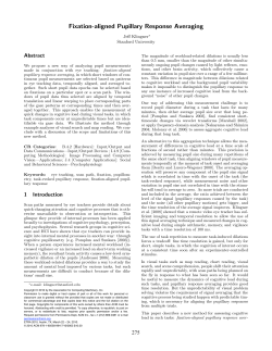 Fixation-aligned pupillary response averaging