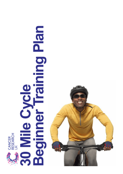 30 Mile Cycle Beginner Training Plan