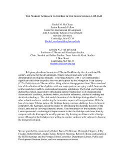 Rachel M. McCleary Senior Research Fellow Center for
