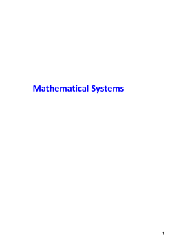Mathematical Systems