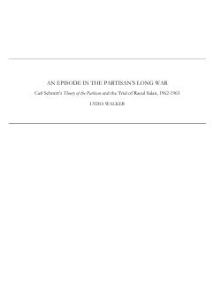 an episode in the partisan`s long war