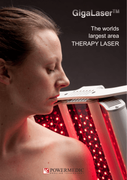 The worlds largest area THERAPY LASER