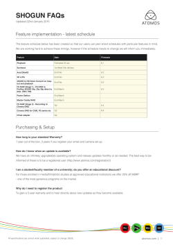 SHOGUN FAQs