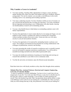 Career in Academia - Penn State Engineering