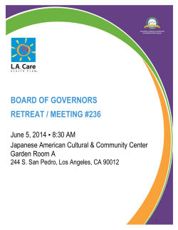 board of governors retreat / meeting #236
