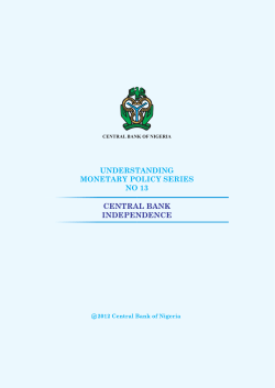 Central Bank Independence