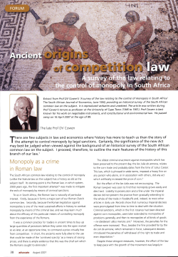 Monopoly as a crime in Roman law