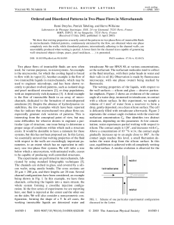 Ordered and Disordered Patterns in Two-Phase Flows
