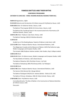 FAMOUS BATTLES AND THEIR MYTHS