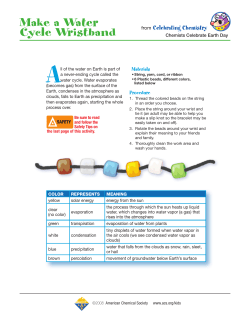 Make a Water Cycle Wristband