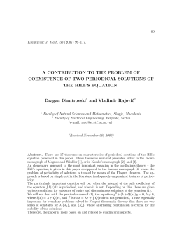 A contribution to the problem of coexistence of two periodical