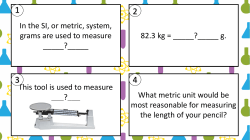 In the SI, or metric, system, grams are used to measure _____