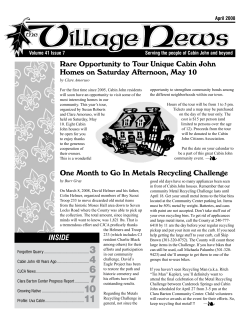 Apr - Cabin John Citizens Association