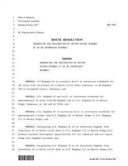 HR1043 - Arkansas General Assembly