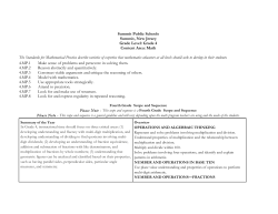 Summit Public Schools Summit, New Jersey Grade Level: Grade 4
