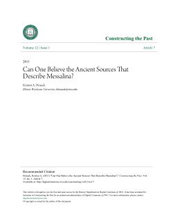 Can One Believe the Ancient Sources That Describe Messalina?