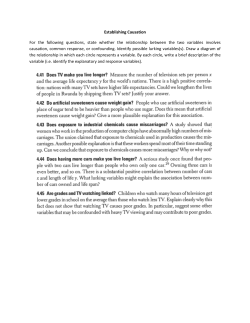 Establishing Causation