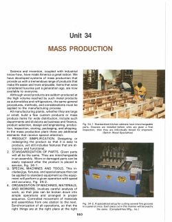 Unit 34 MASS PRODUCTION