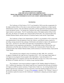 The Importance of Funding - National Center for State Courts