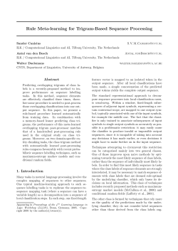 Rule Meta-learning for Trigram