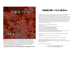 Chiaroscuro Liner Notes - Singer-Songwriter