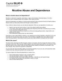 Nicotine Abuse and Dependence