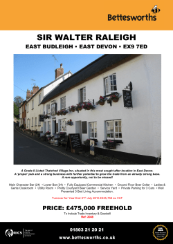 SIR WALTER RALEIGH