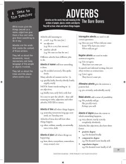 ADVERBS