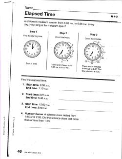 Elapsed Time - Spring Lake Elementary
