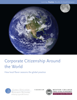 Corporate Citizenship Around the World