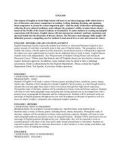 English - Jesuit High School