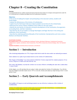 Chapter 8 - Creating the Constitution