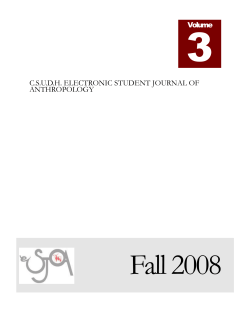 ESJOA Fall 2008 - California State University, Dominguez Hills