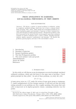 Local-global phenomena in thin orbits