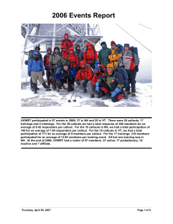2006 Events Report